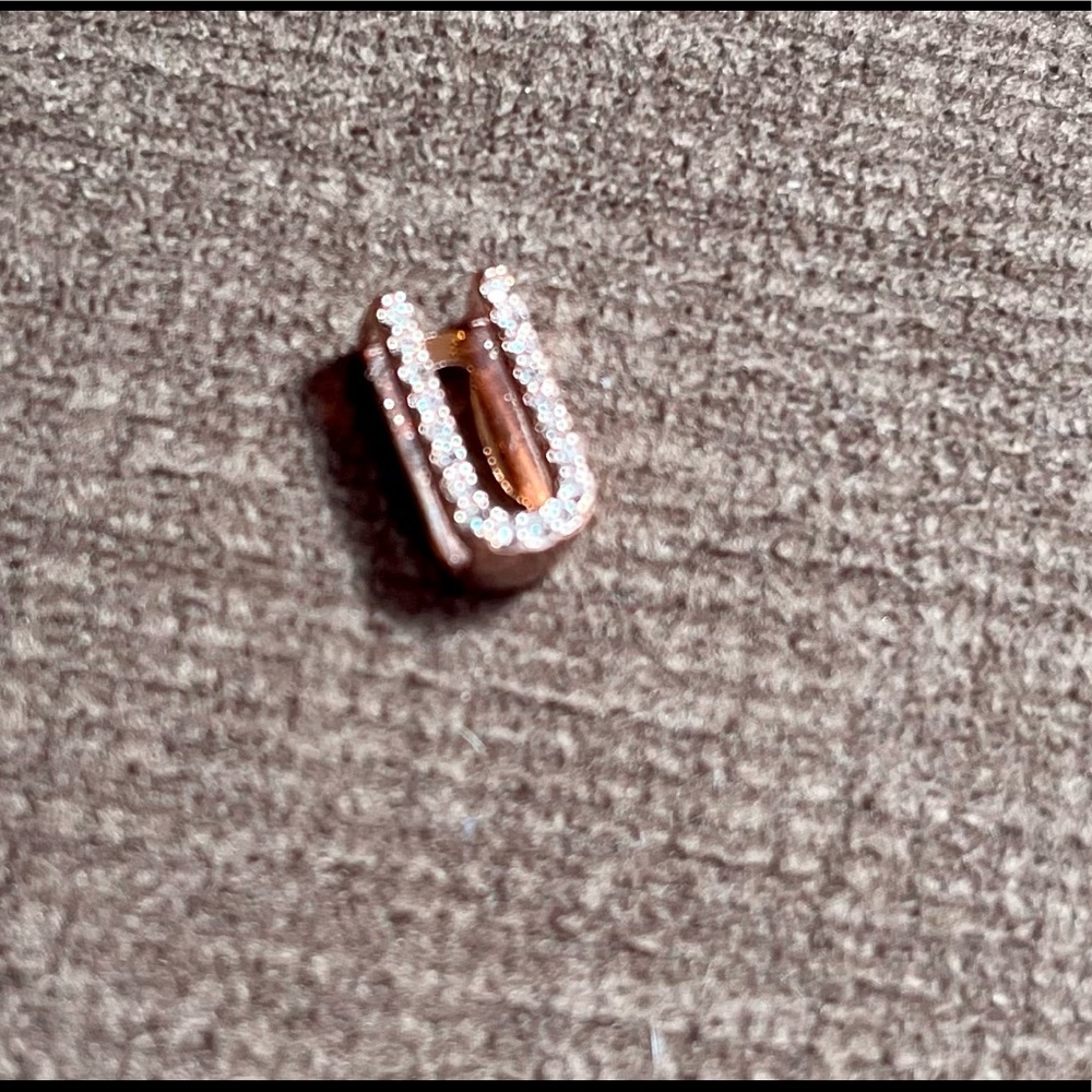 KEEP Collective - charm "U" (rose gold)